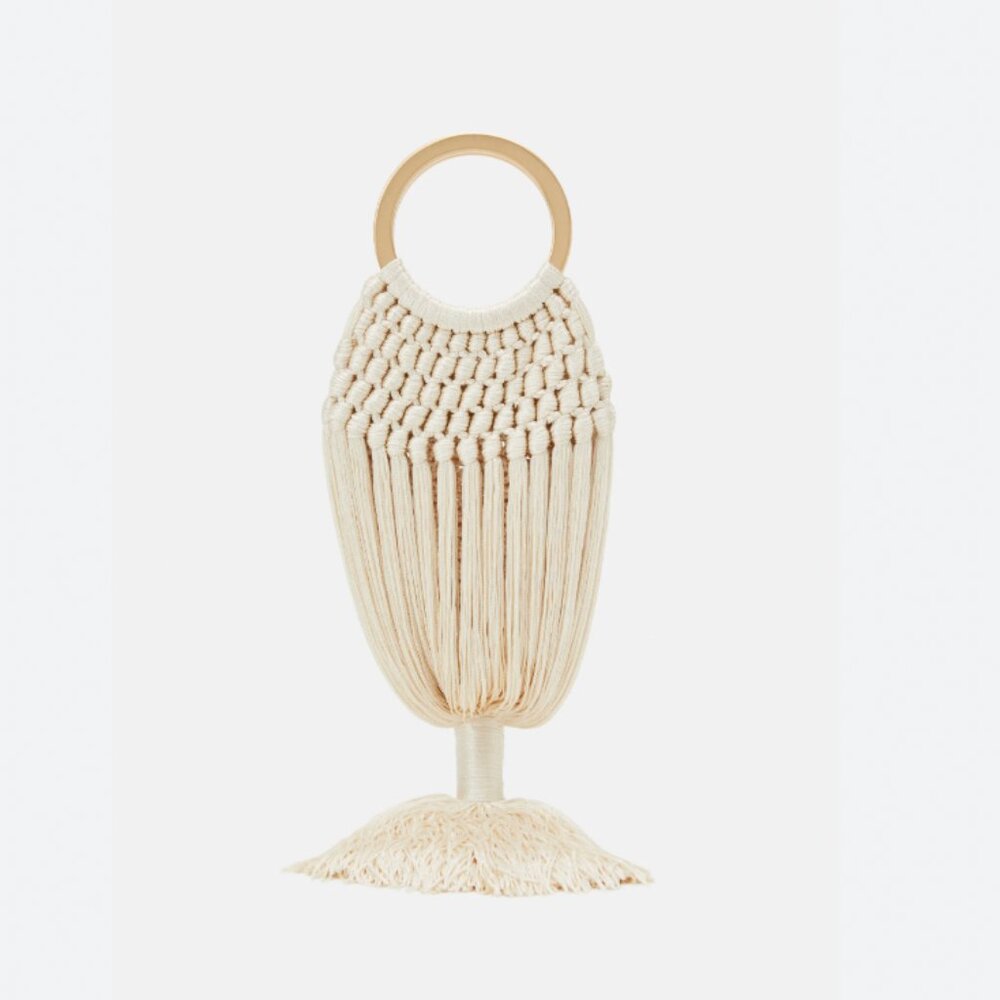 Cult Gaia Angelou Bag in White